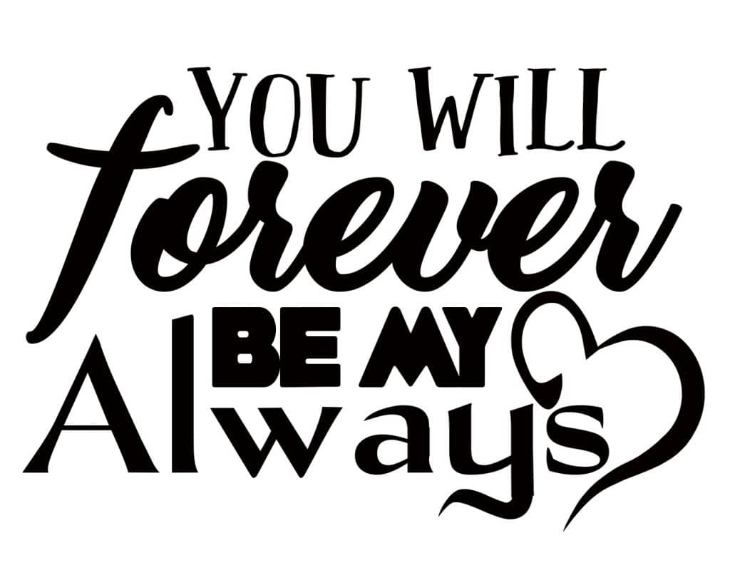 Free You Will Always be SVG File