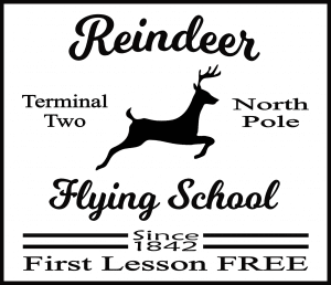 Free Reindeer Flying School SVG File
