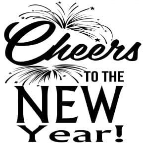 Free Cheers to the New Year SVG File
