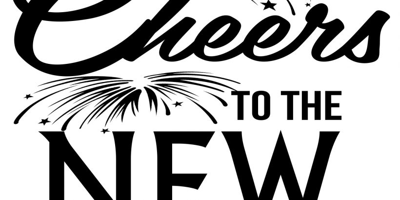 Free Cheers to the New Year SVG File