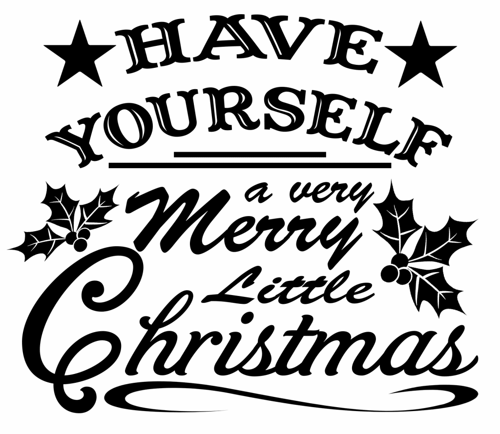 Free Merry Little Christmas SVG File