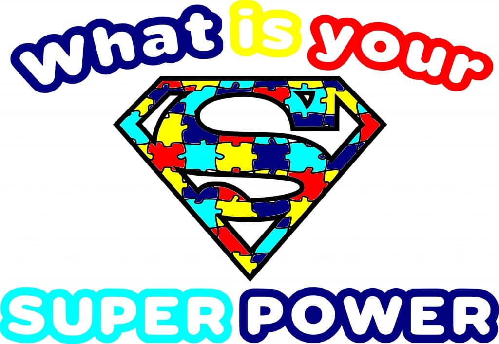 Free Autism Super Power SVG Cutting File
