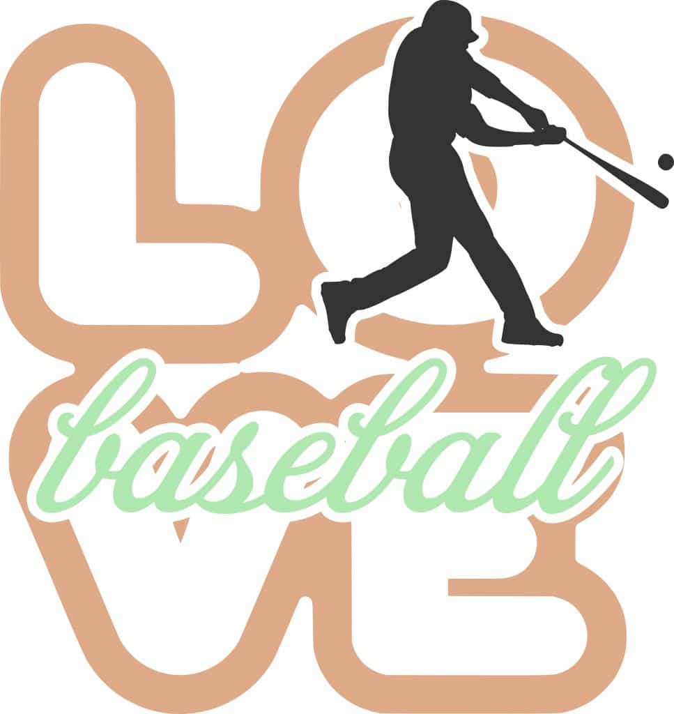 Free Love Baseball SVG Cutting File
