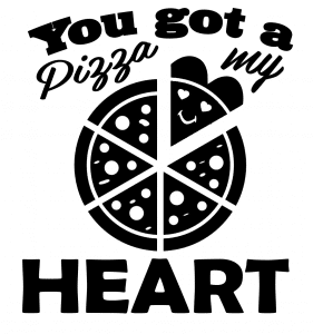 Free Heart Pizza SVG File