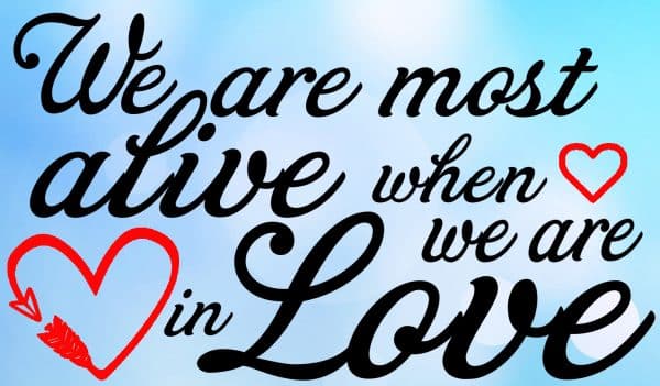 Free When we are in Love SVG File