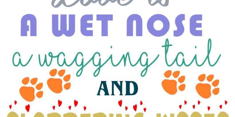 Free Love is a Wet Nose SVG Cutting File