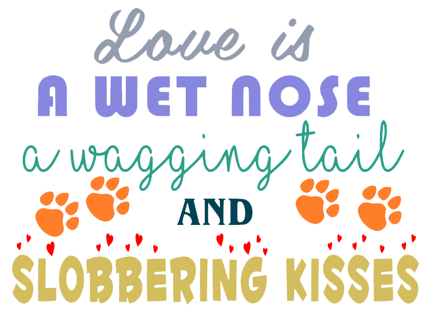 Free Love is a Wet Nose SVG Cutting File