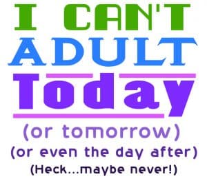 Free I can't Adult SVG Cutting File
