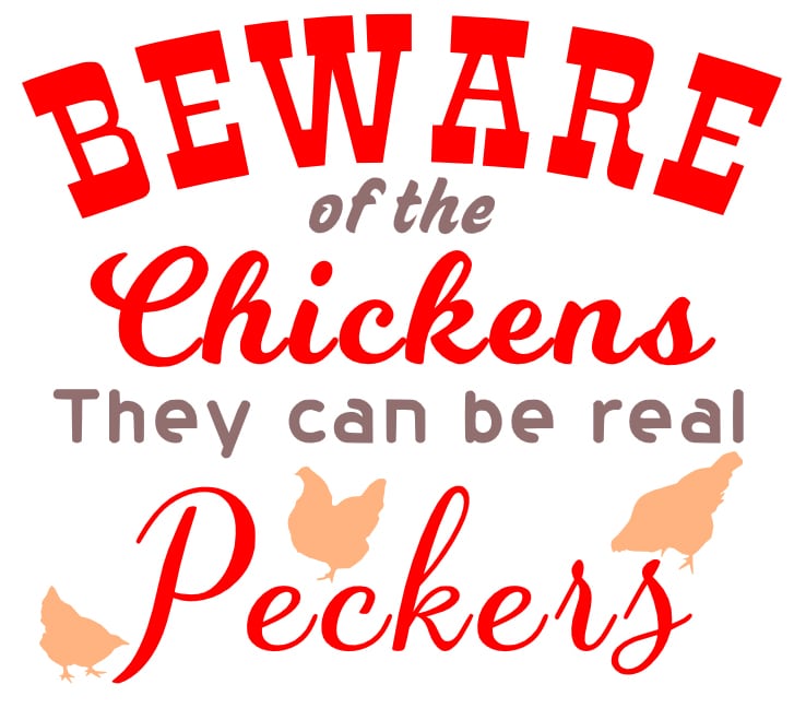 Free Chickens SVG Cutting File