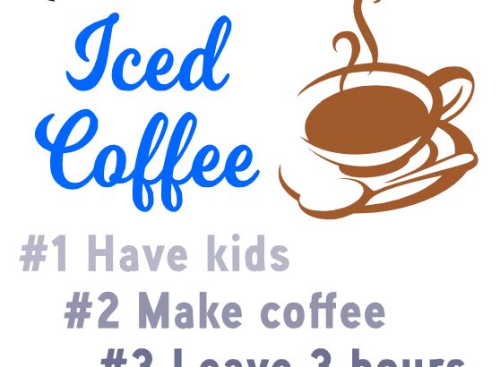 Free Iced Coffee SVG Cutting File