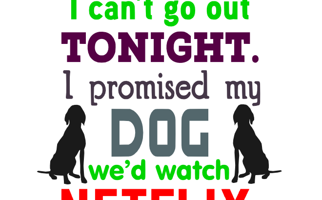 Free Netflix Dog SVG Cutting File