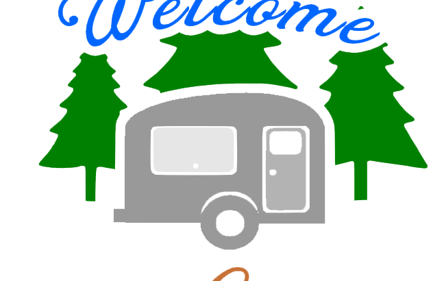 Free Welcome to our Camper SVG Cutting File