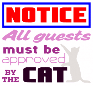 Free Cat Notice SVG Cutting File