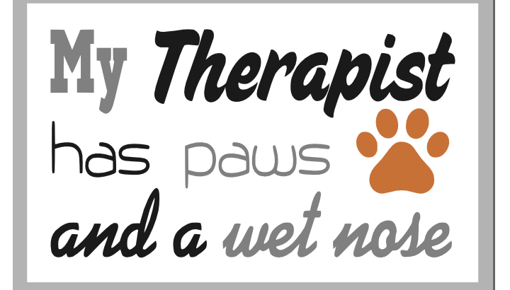 Free Dog Therapy SVG Cutting File