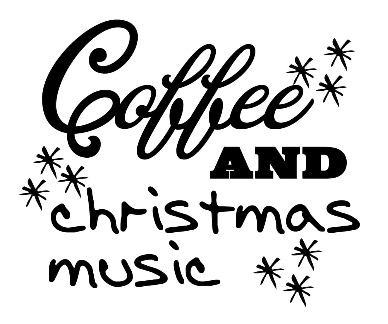Free Christmas and Coffee SVG File