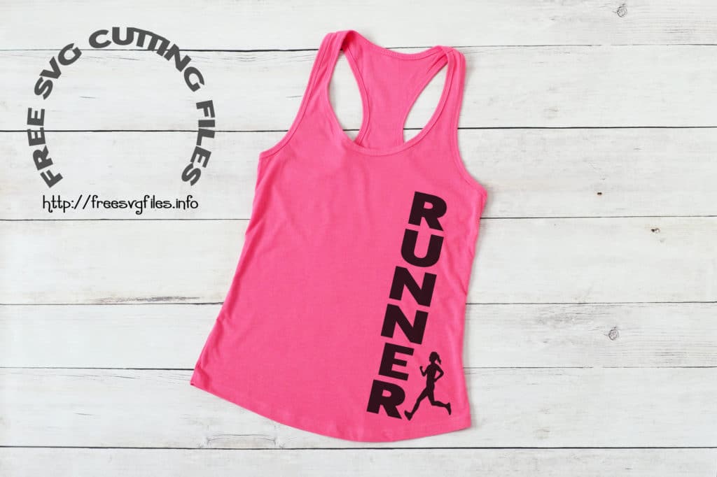 Free Female Runner SVG File