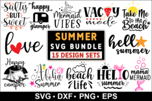 Free Summer Quotes SVG Bundle