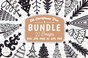 Free Christmas Tree SVG Bundle