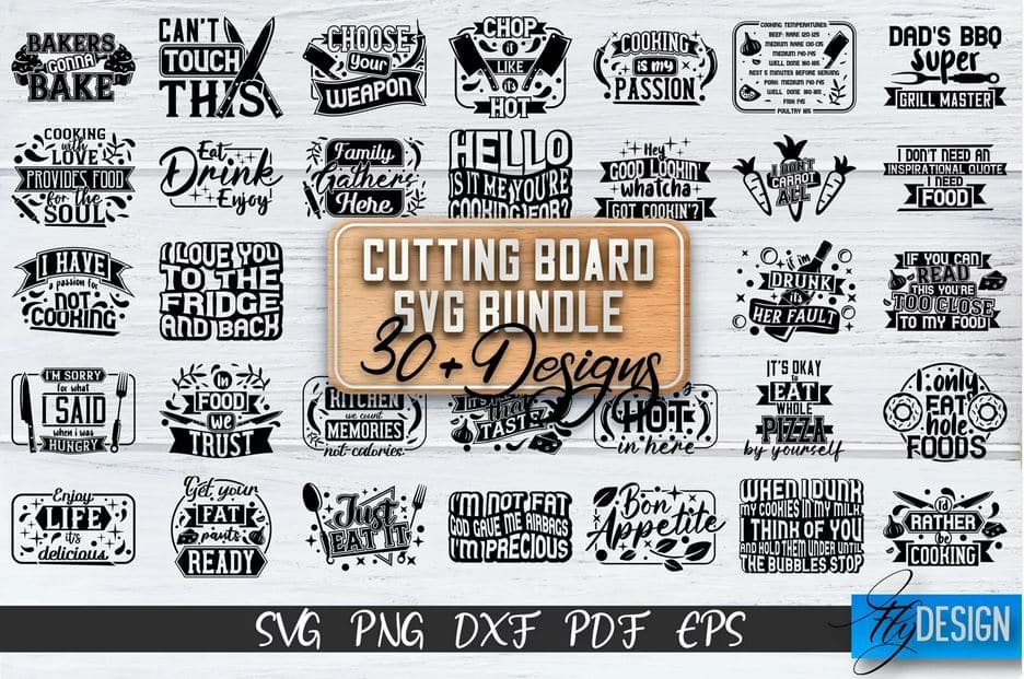 Free Cutting Board SVG Bundle