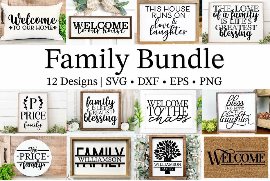 Free Family Bundle SVG Files